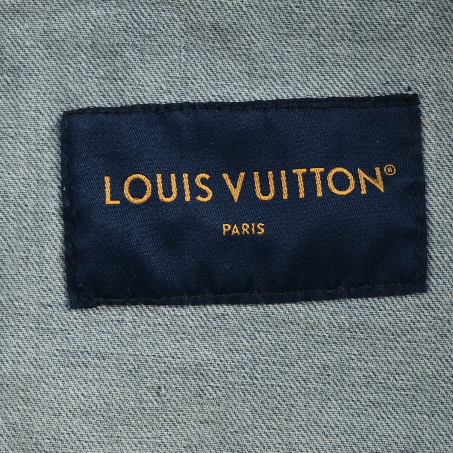 Louis Vuitton 25Fw embroidered pocket denim blue denim jacket