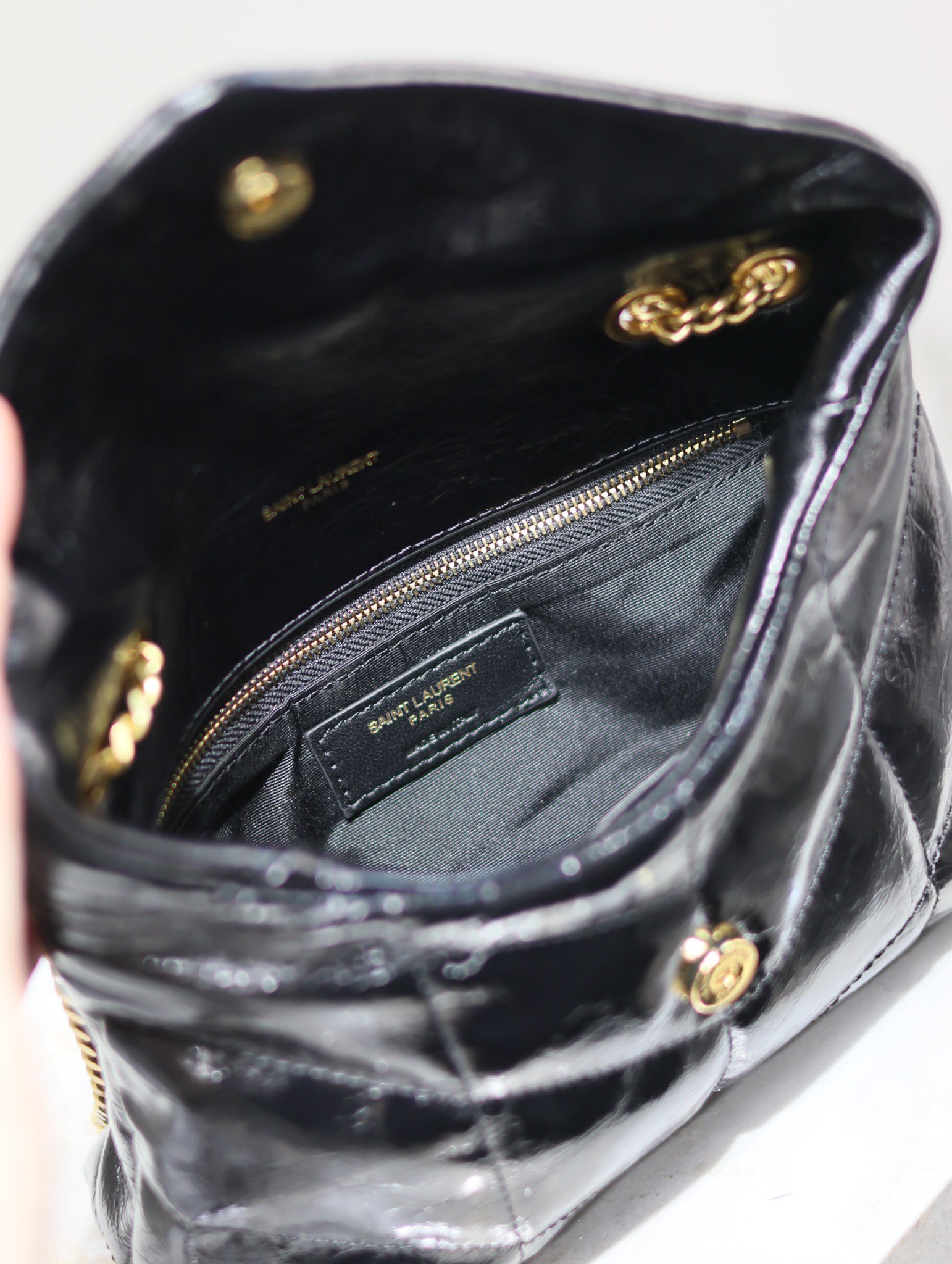Yves Saint Laurent Loulou Puffer mini chain bag 759337