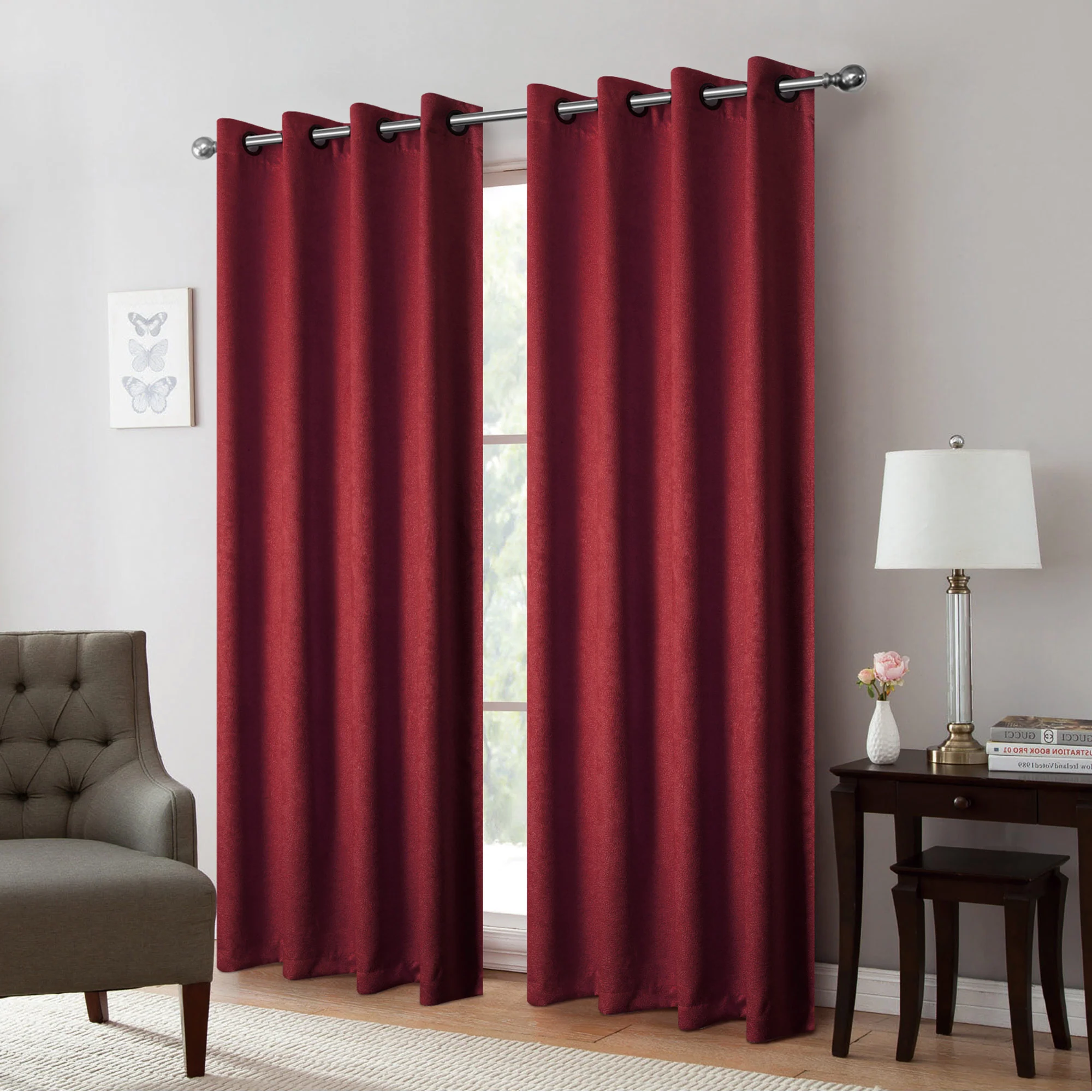 Isla Thermal Room Darkening Grommet Window Panel, 54x84 Inches