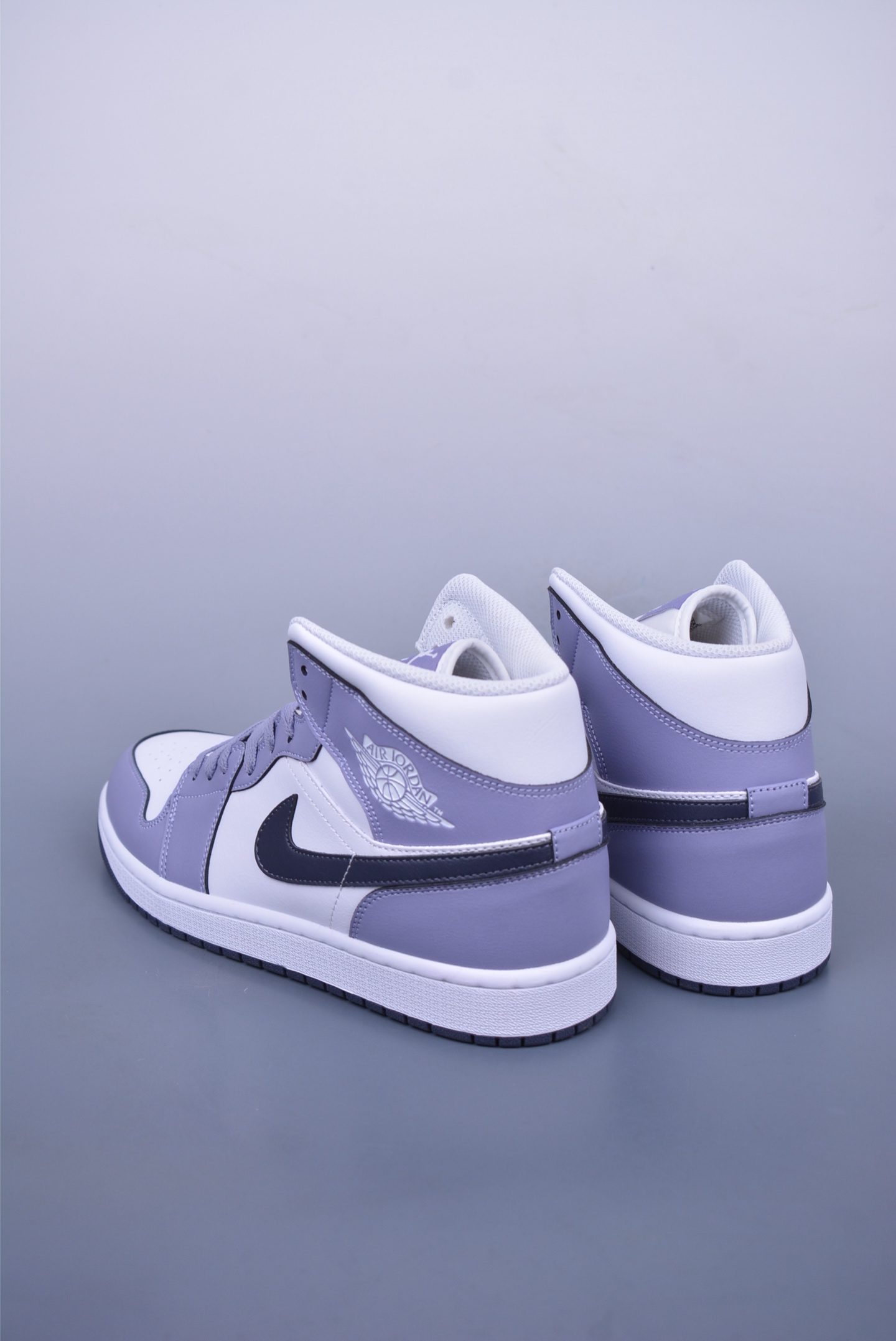 Nike Air Jordan 1 Mid AJ1 Basketball Shoes White Purple DQ8426-145