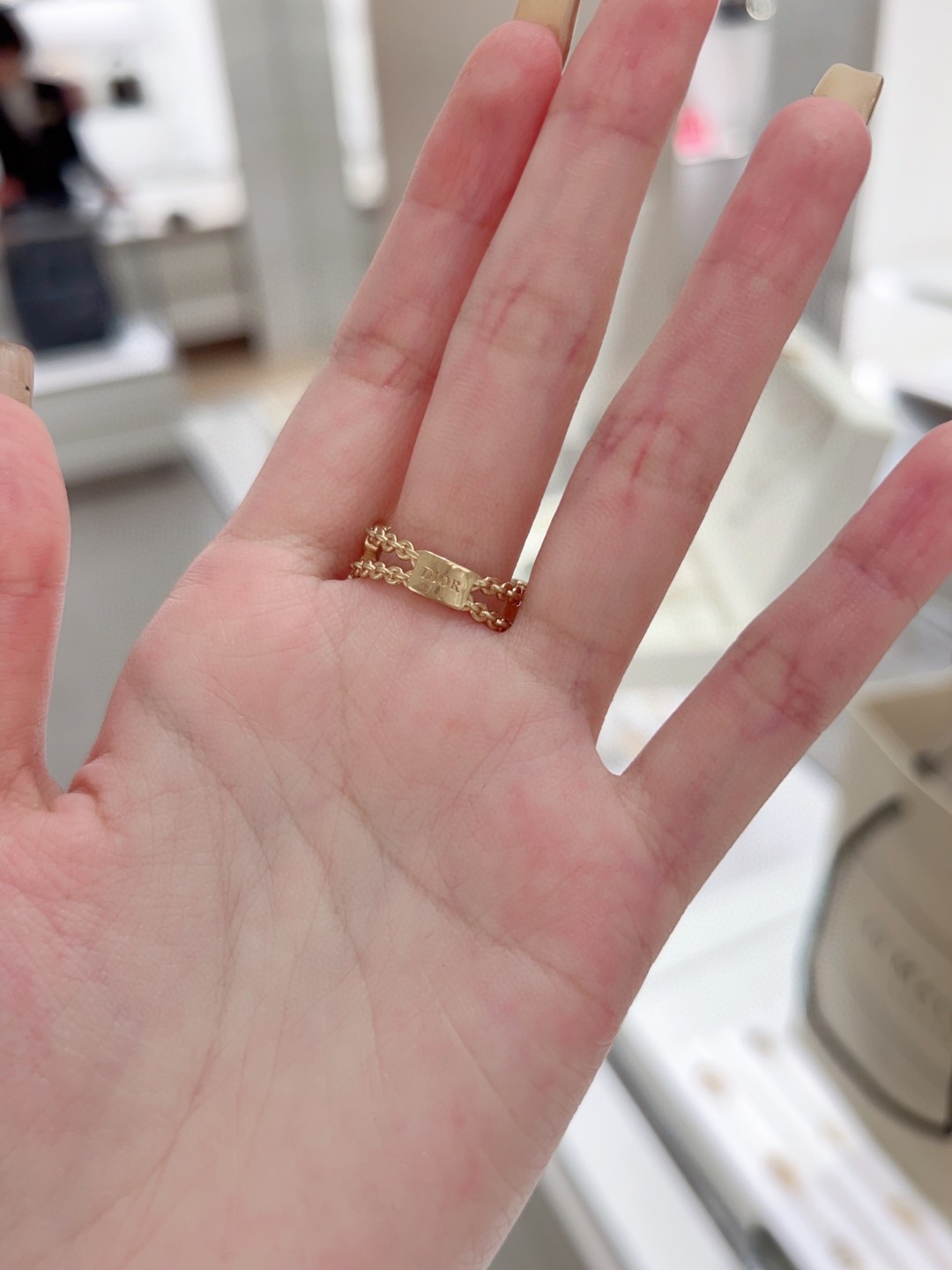 Dior Alphabet Diamond Ring