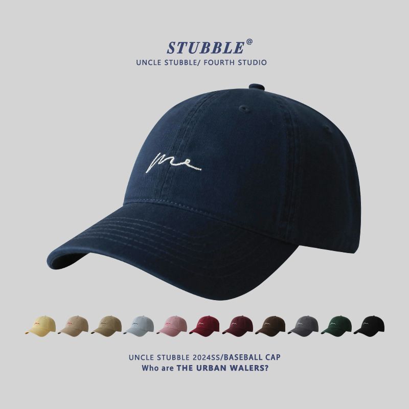 New Korean style men's and women's baseball cap simple and versatile small duckbill cap