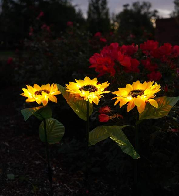 SUMMER HOT SALE 50% OFF-Artificial Sunflower Solar Garden Stake Lights-BUY 3 FREE SHIPPING