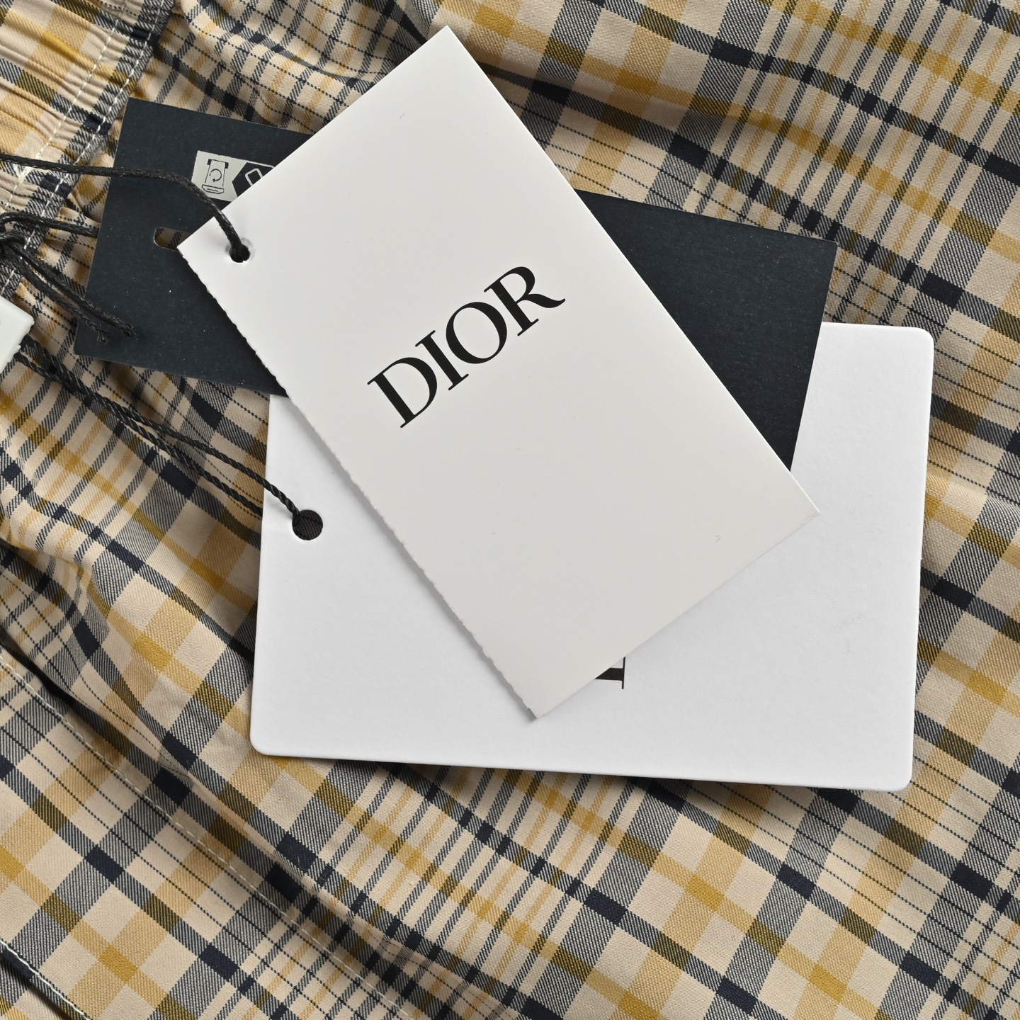 Dior 25ss diamond stripe blend shorts