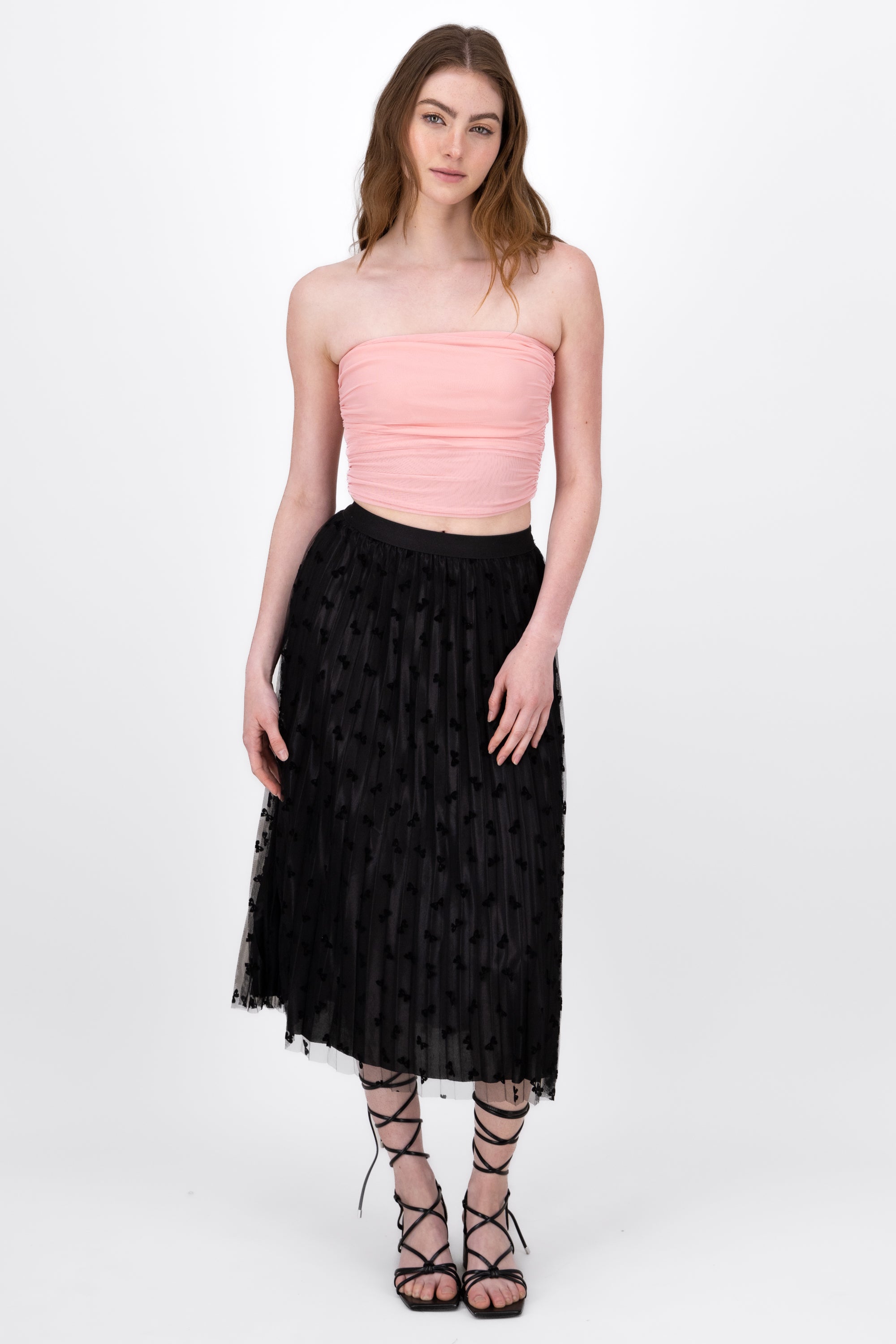 Mesh Midi Skirt