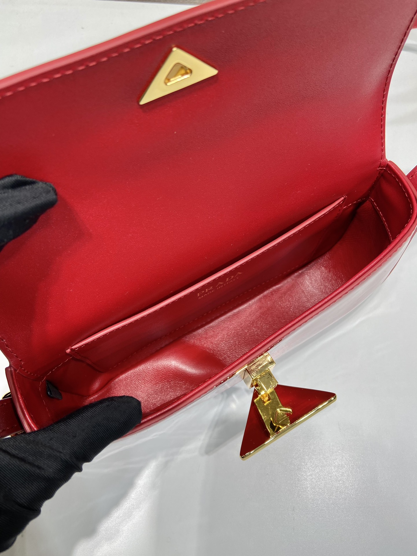Prada Patent Leather Shoulder Bag 1BD339