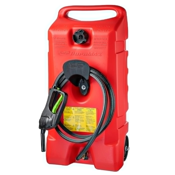 Scepter Flo N' Go Duramax 14 Gallon Portable Gas Fuel Tank Container Caddy