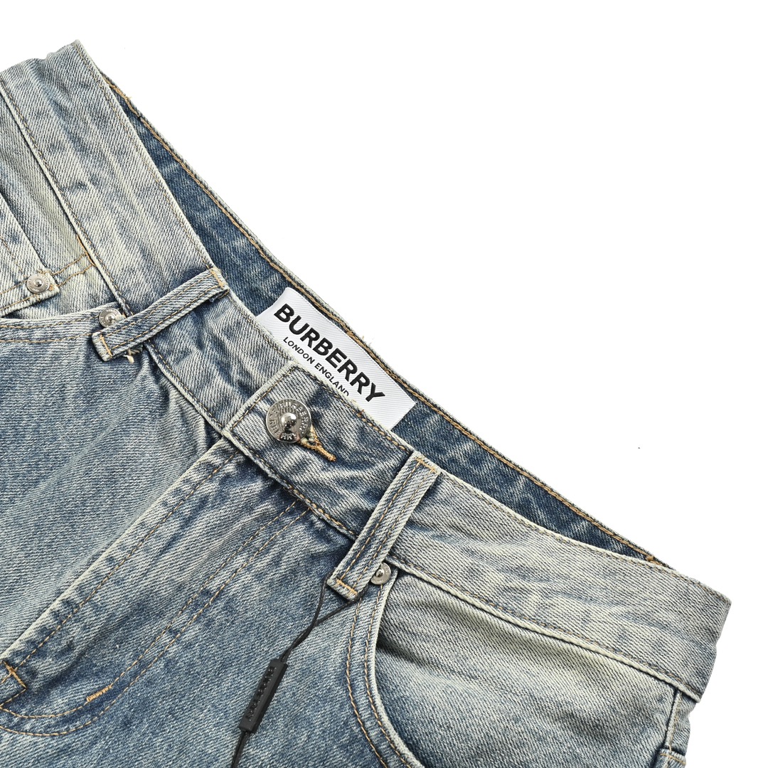 Burberry 23Fw pocket embroidered wheat ears jeans