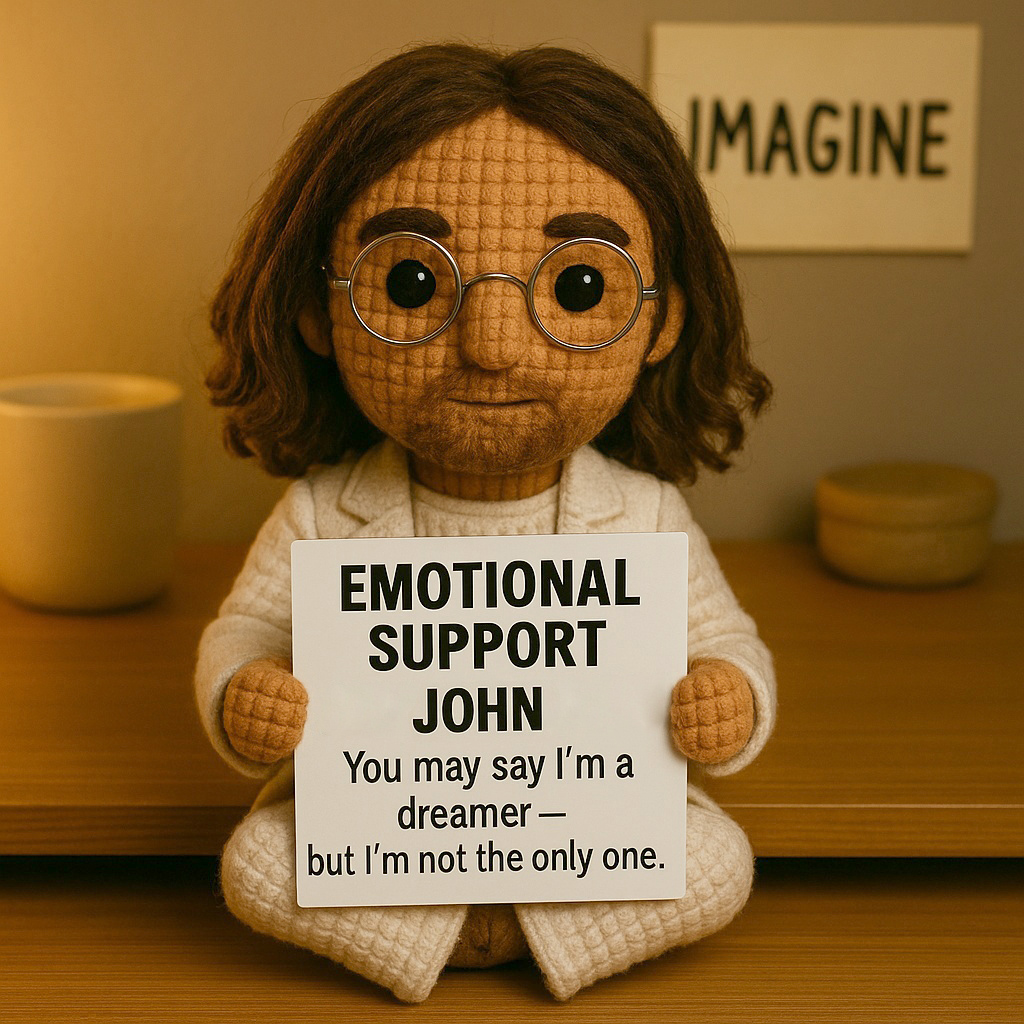 The Beatles Emotional Support Crocheted Dolls