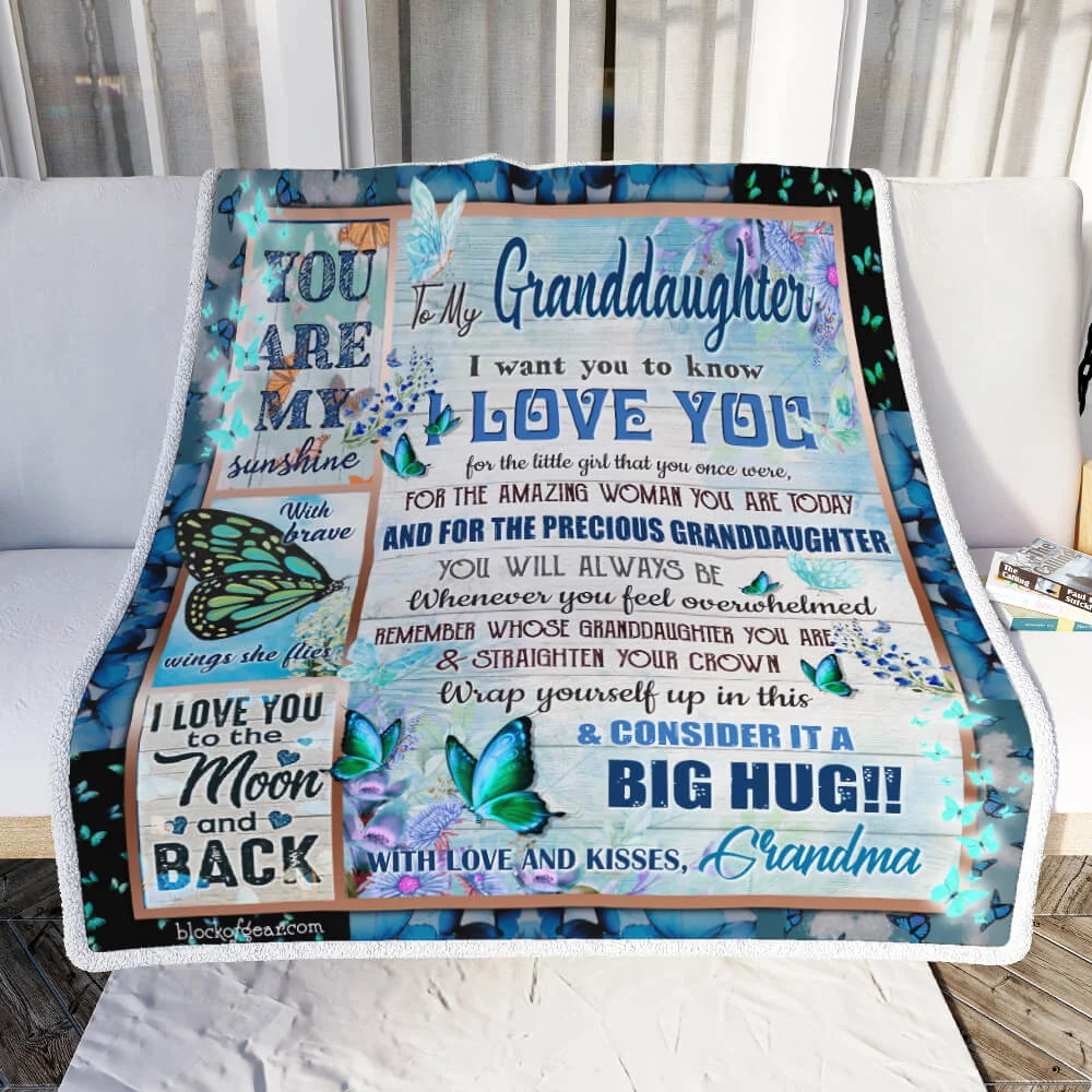 My Granddaughter, Always Be My Little Girl Sofa Throw Blanket