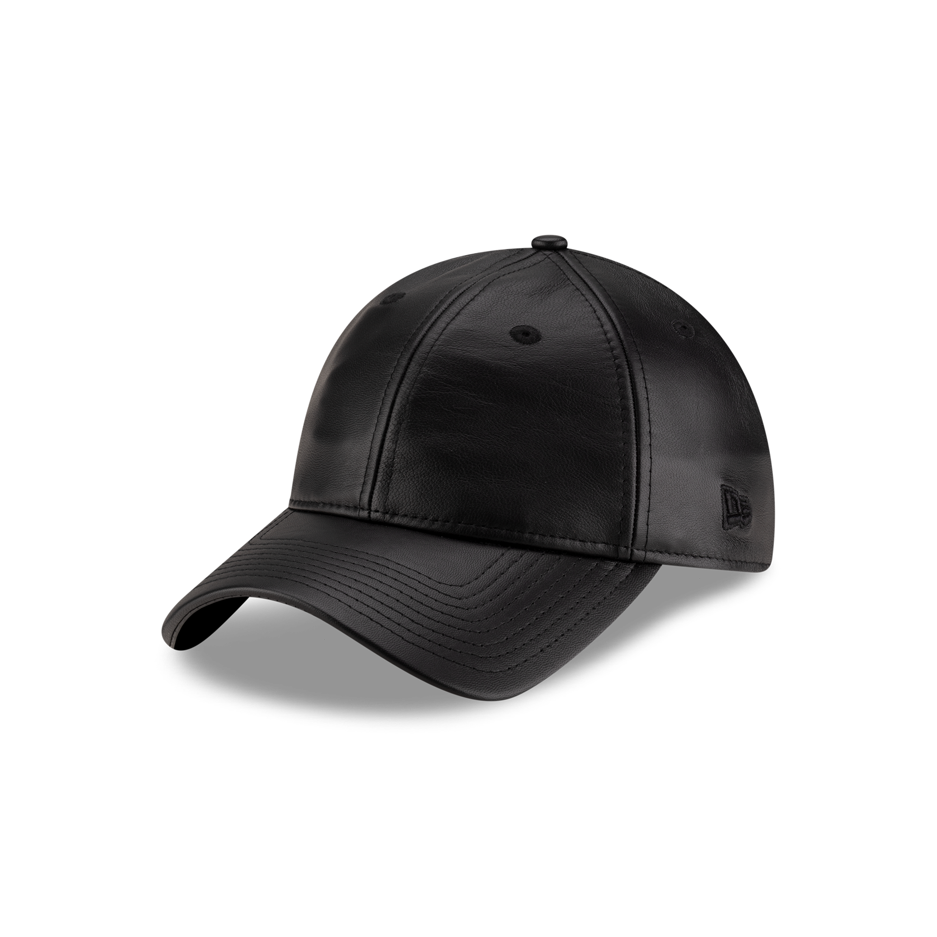 New Era Branded Unstructured Leather 9FORTY Adjustable Hat