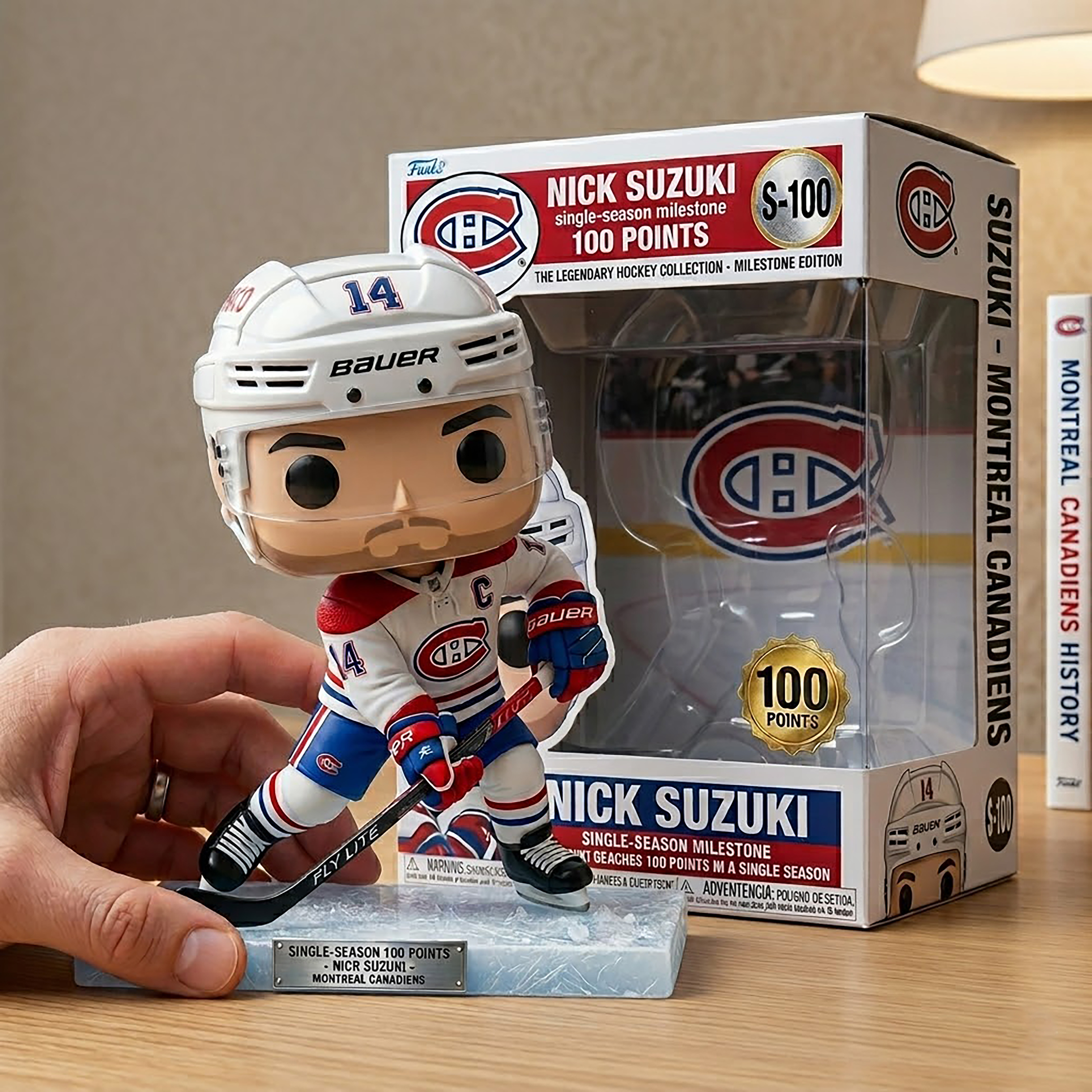 🏒 Nick Suzuki: 100 Points Historic Season – Canadiens Pop! Icon 🇨🇦