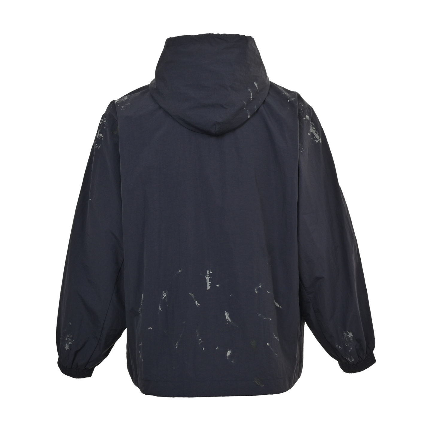 Balenciaga BLCG 25FW 84 graffiti spray paint navy blue half-circle embroidery sports suit jacket