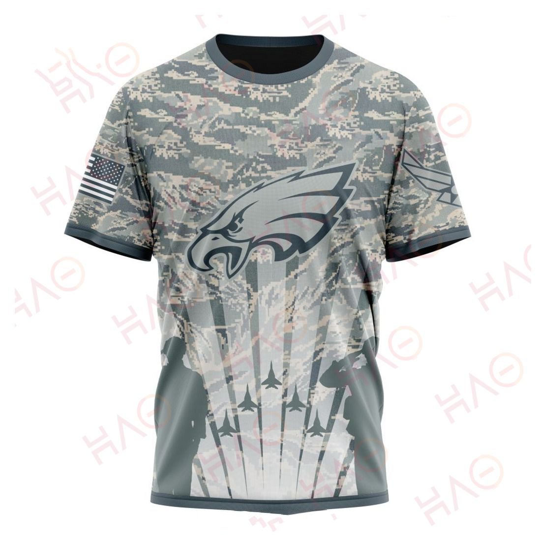 PHILADELPHIA EAGLES 3D HOODIE US AIR FORCE