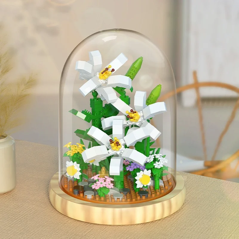 Flowers Bouquet Building Blocks Set