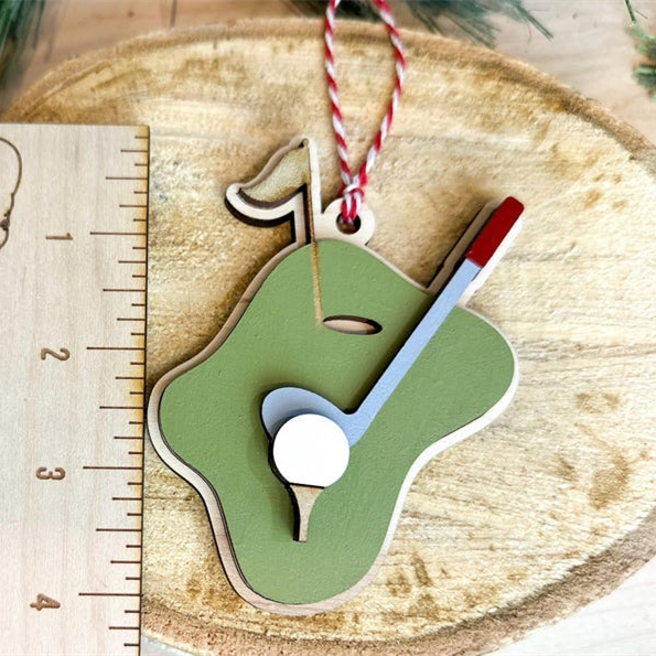 Golf Keepsake Christmas Tree Ornament