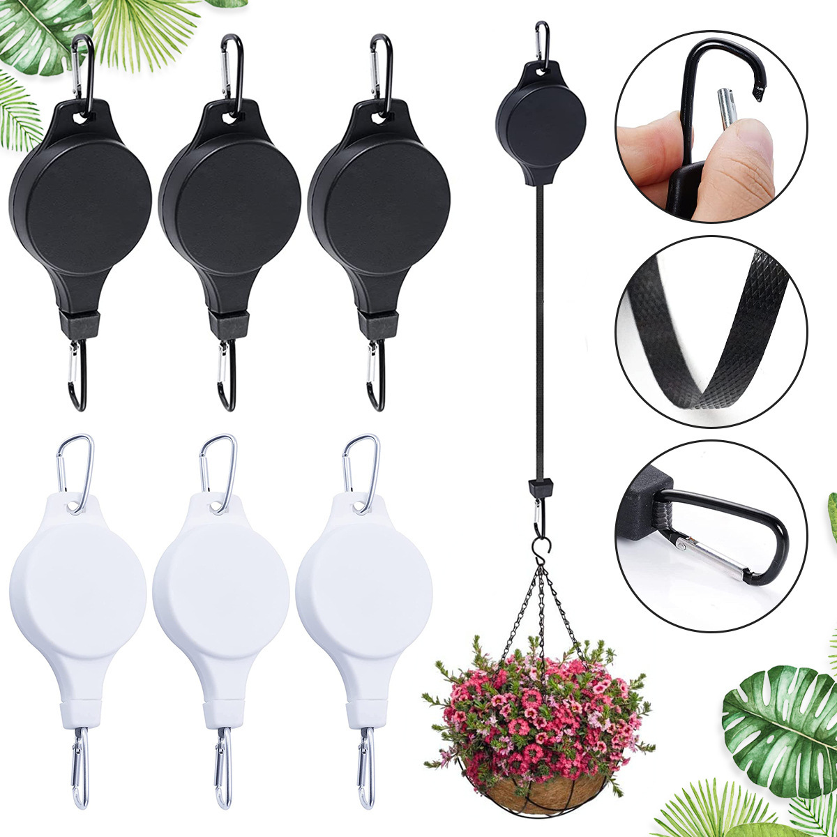 🌳Plant Pulley Set For Garden Baskets Pots, Birds Feeder