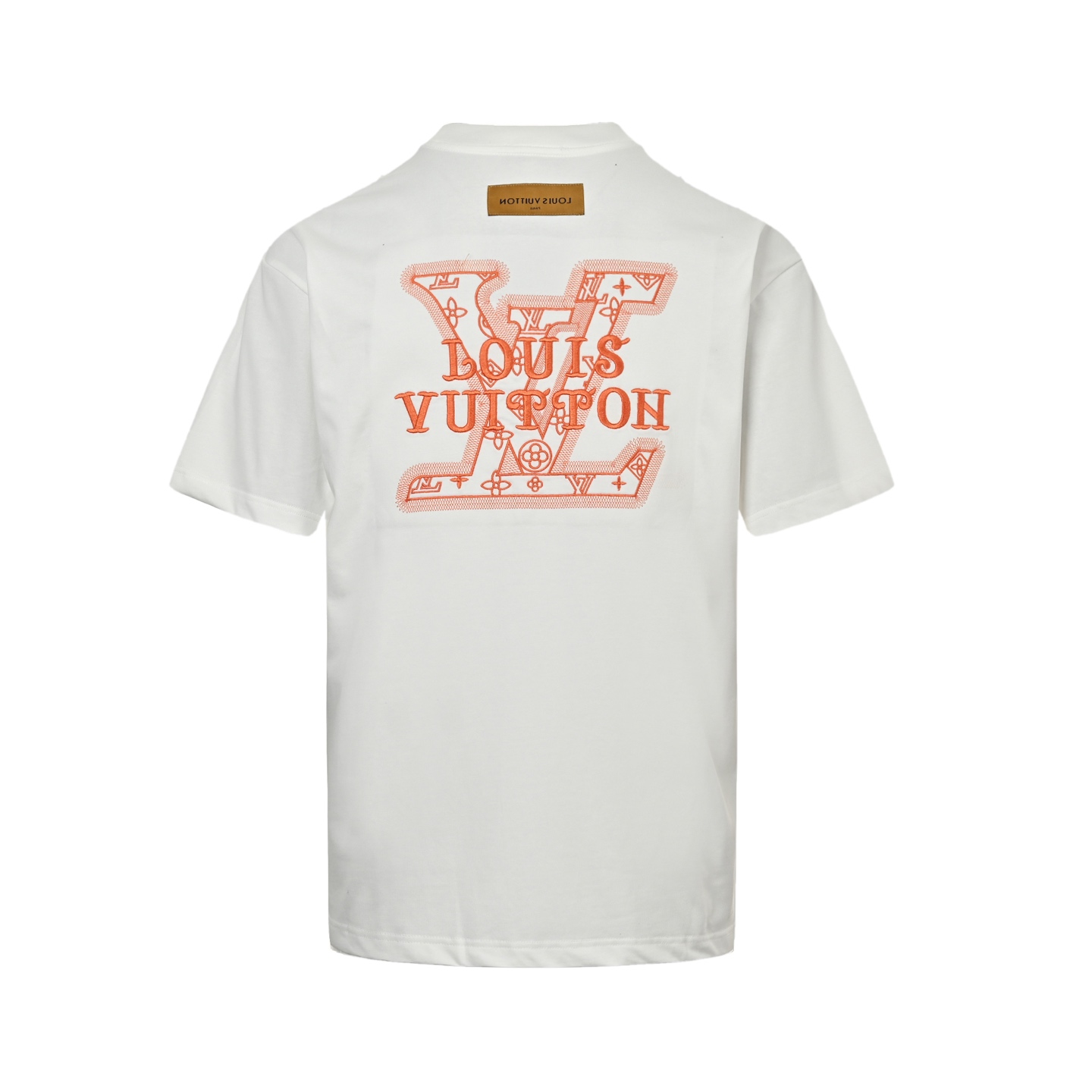 Louis Vuitton 25ss three-dimensional large logo embroidered short sleeve