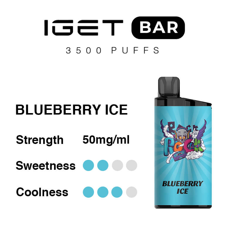 Blueberry Ice IGET Bar 3500 Puffs