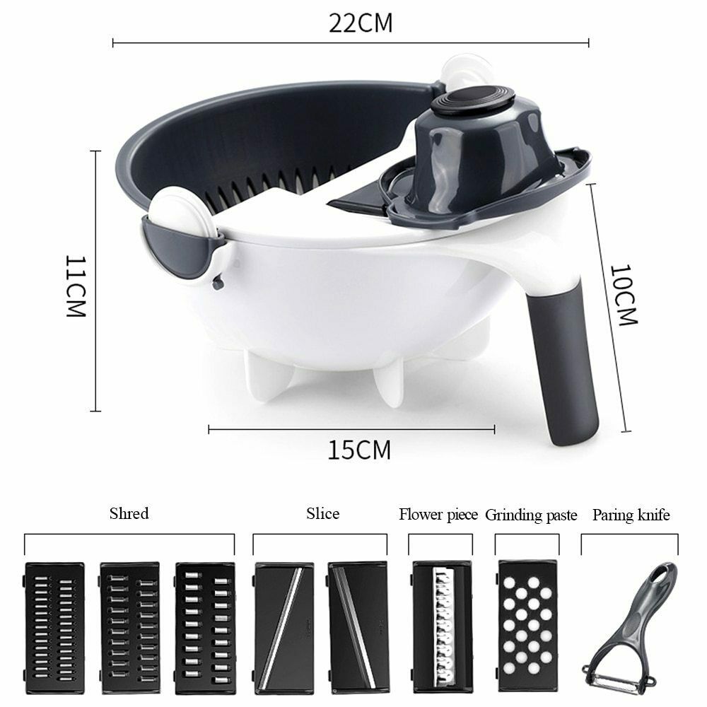 🔥HOT SALE🔥Multifunctional Vegetable Cutter With Drain Basket