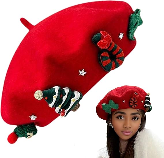 🎅🎅Cute Christmas Element Beret
