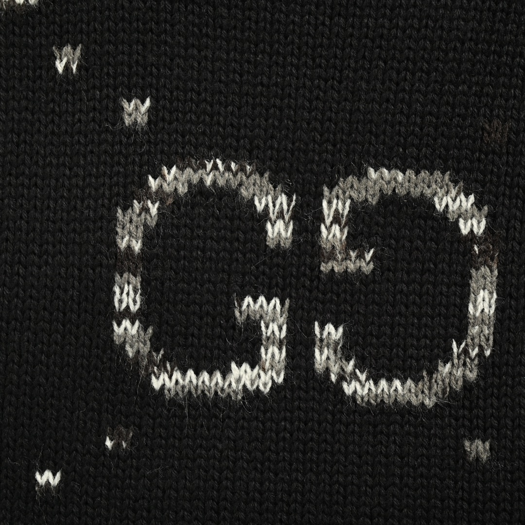 Gucci 24Fw Classic Interlocking G Jacquard Crew Neck Sweater