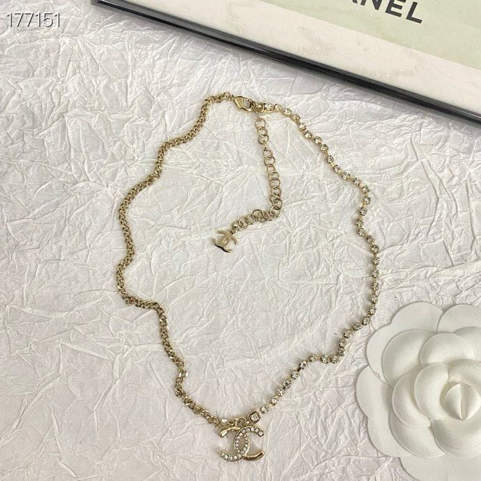 CHAN 24 rhinestone necklace