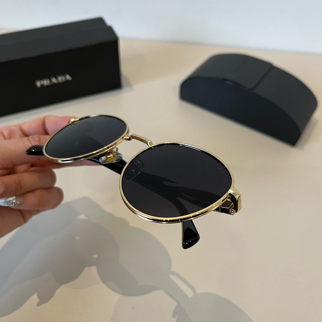 Prada round frame sunglasses