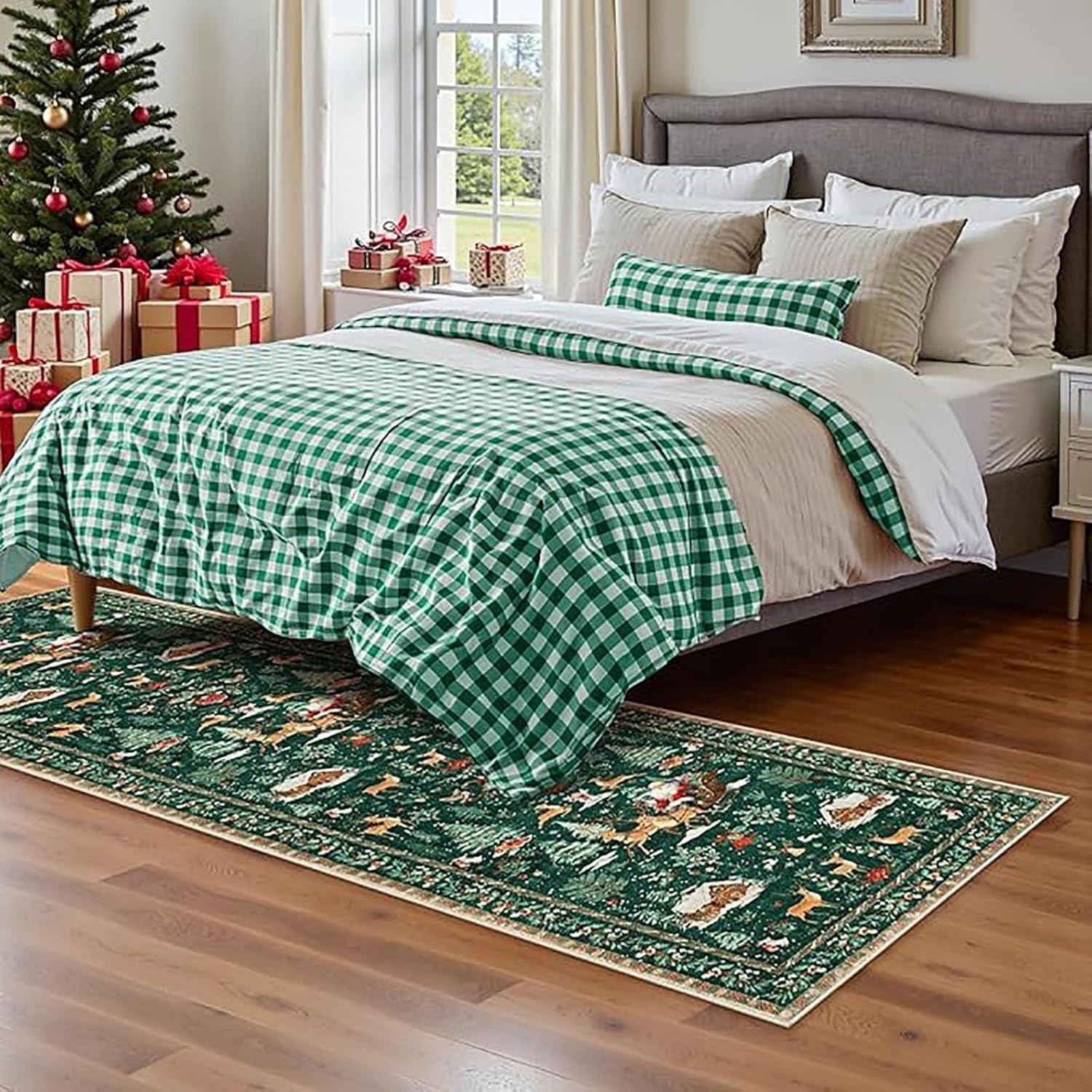 🎄Early Christmas Sale - 50% OFF🔥Christmas Reindeer & Trees Runner Mat (20