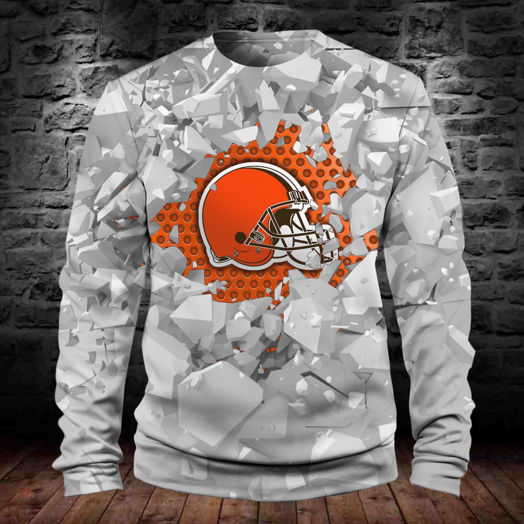 BROWNS HOODIE 3D ICE15