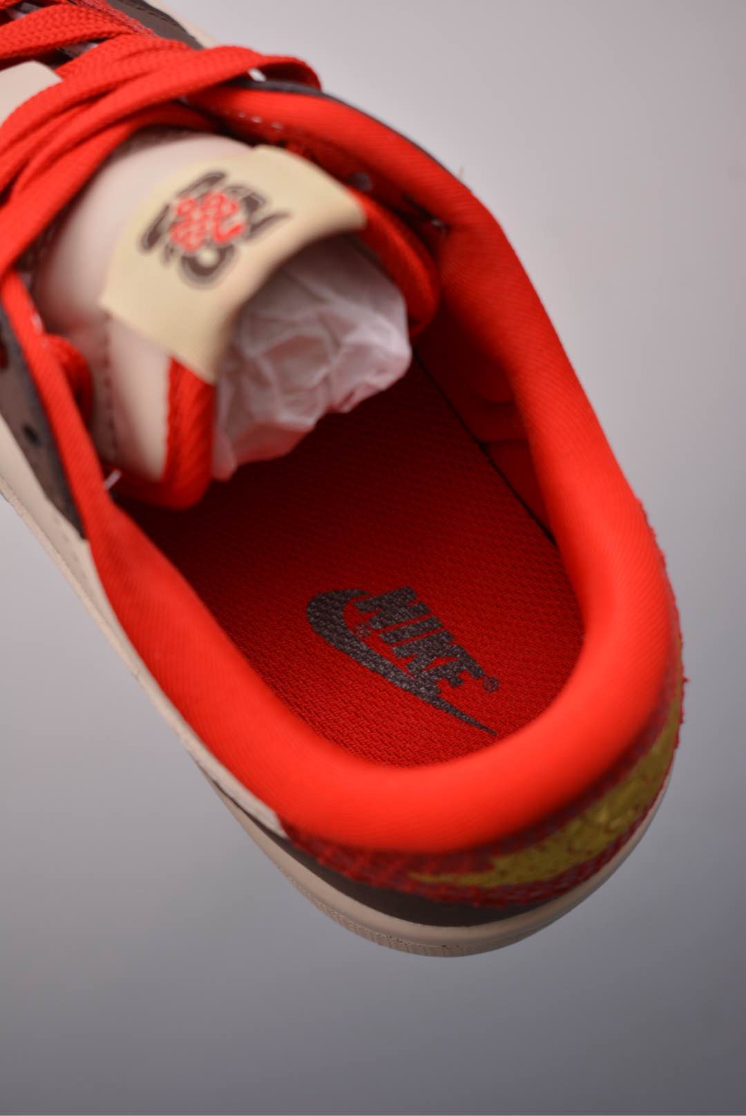 Travis Scott x Nike Air Jordan 1 Low Year of the Snake Brown, Beige, White and Red CH6336-020