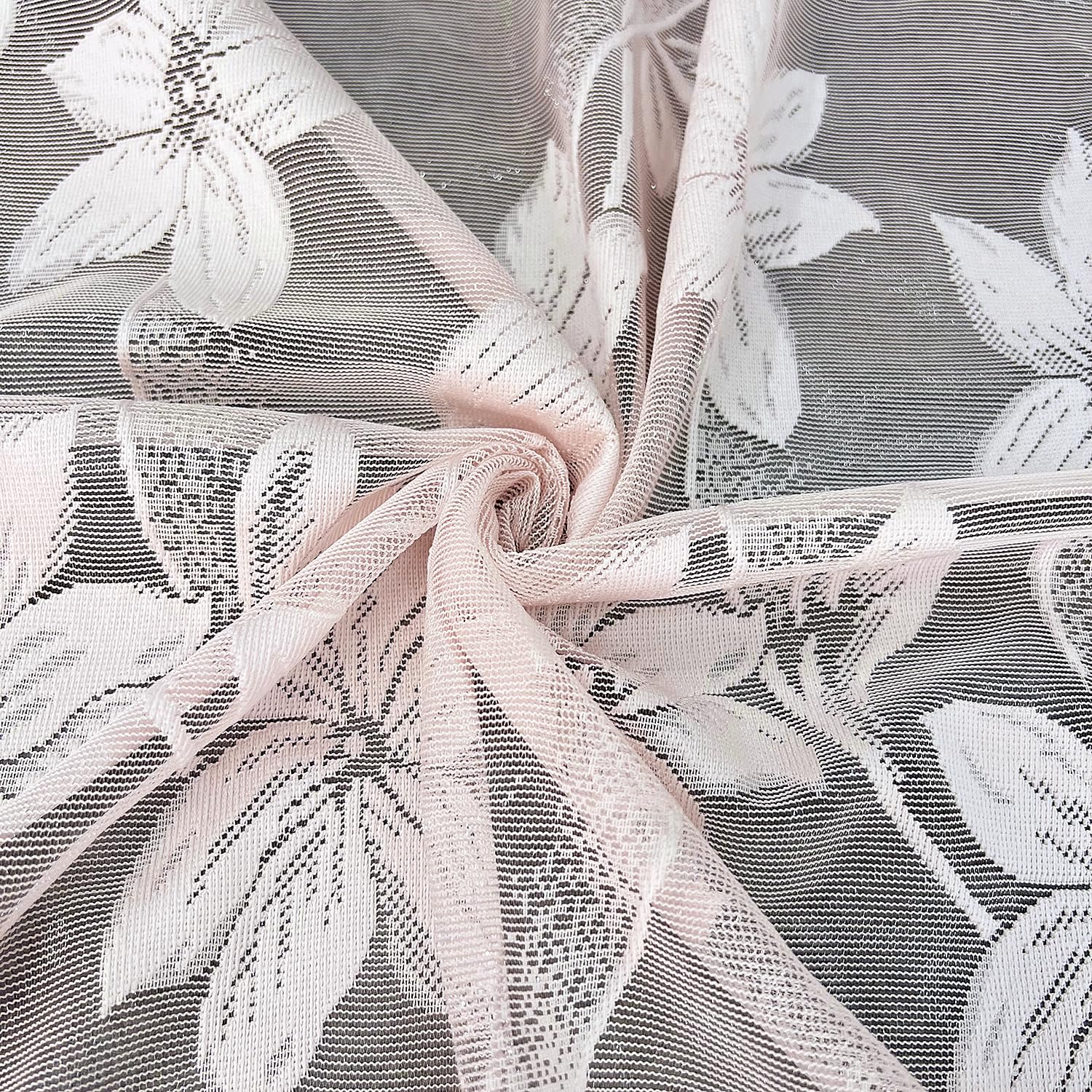 Elegant Floral Lace Balloon Curtains