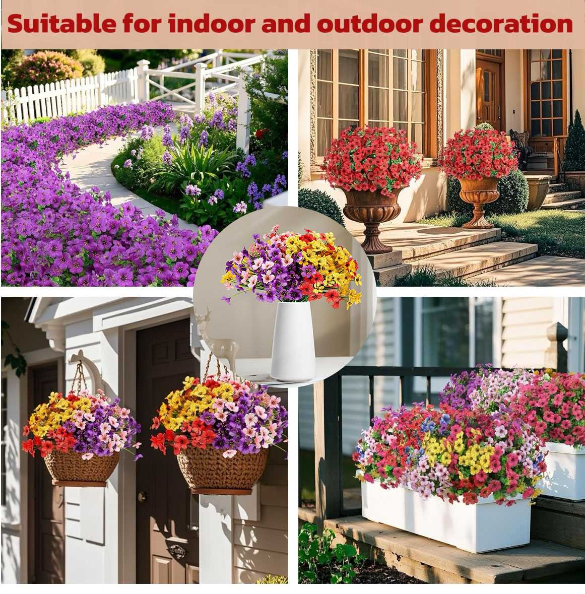 ⚡Flash Sale⚡Artificial Fall Flowers Outdoor Indoor Decoration