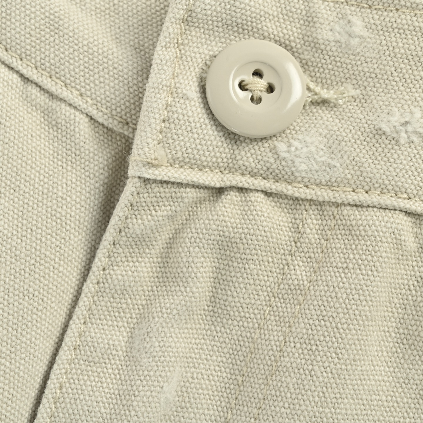 Balenciaga 25ss light grey distressed shorts