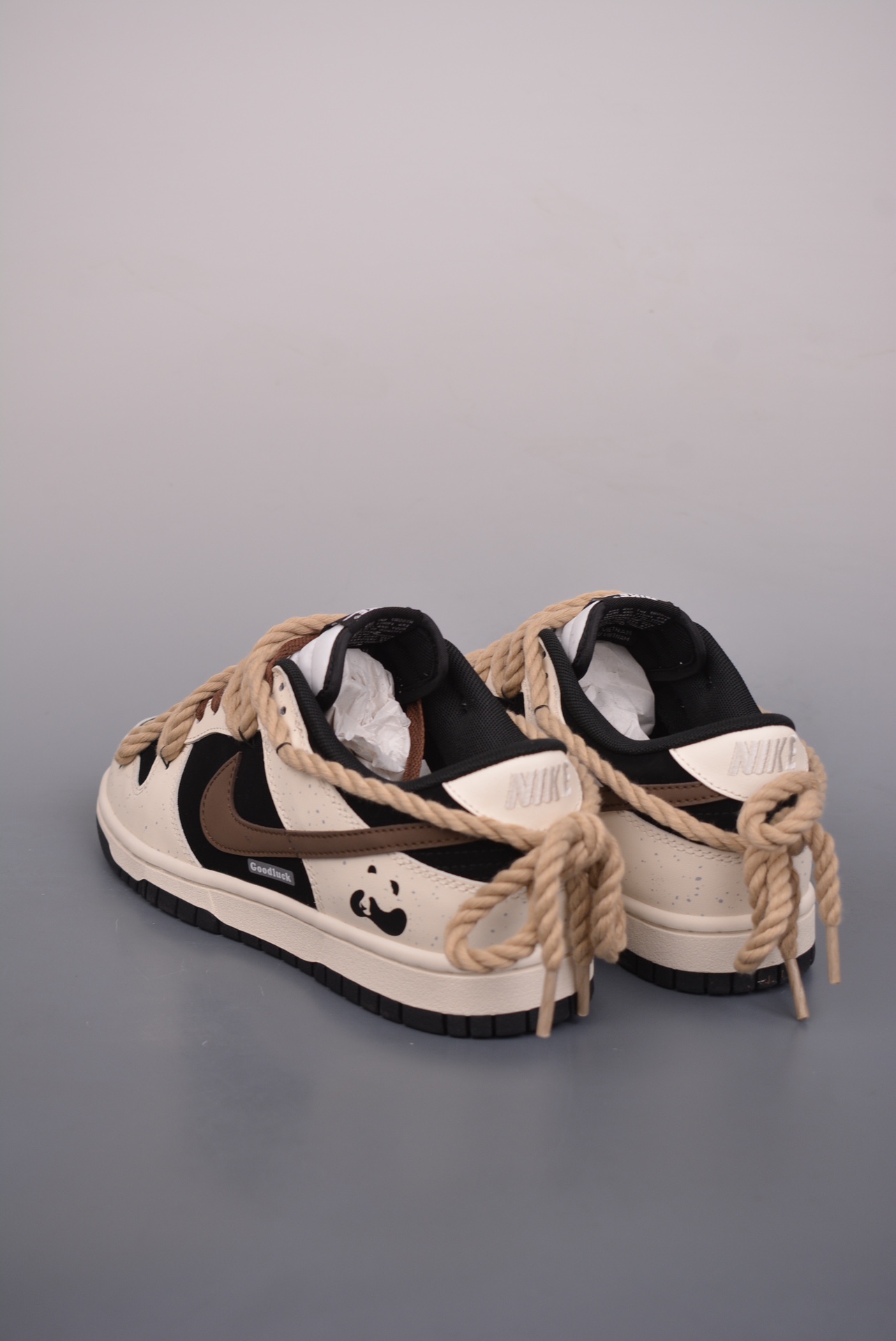 Nike SB Dunk Low Lot Panda White, Black and Brown Panda Graffiti DD1391-100