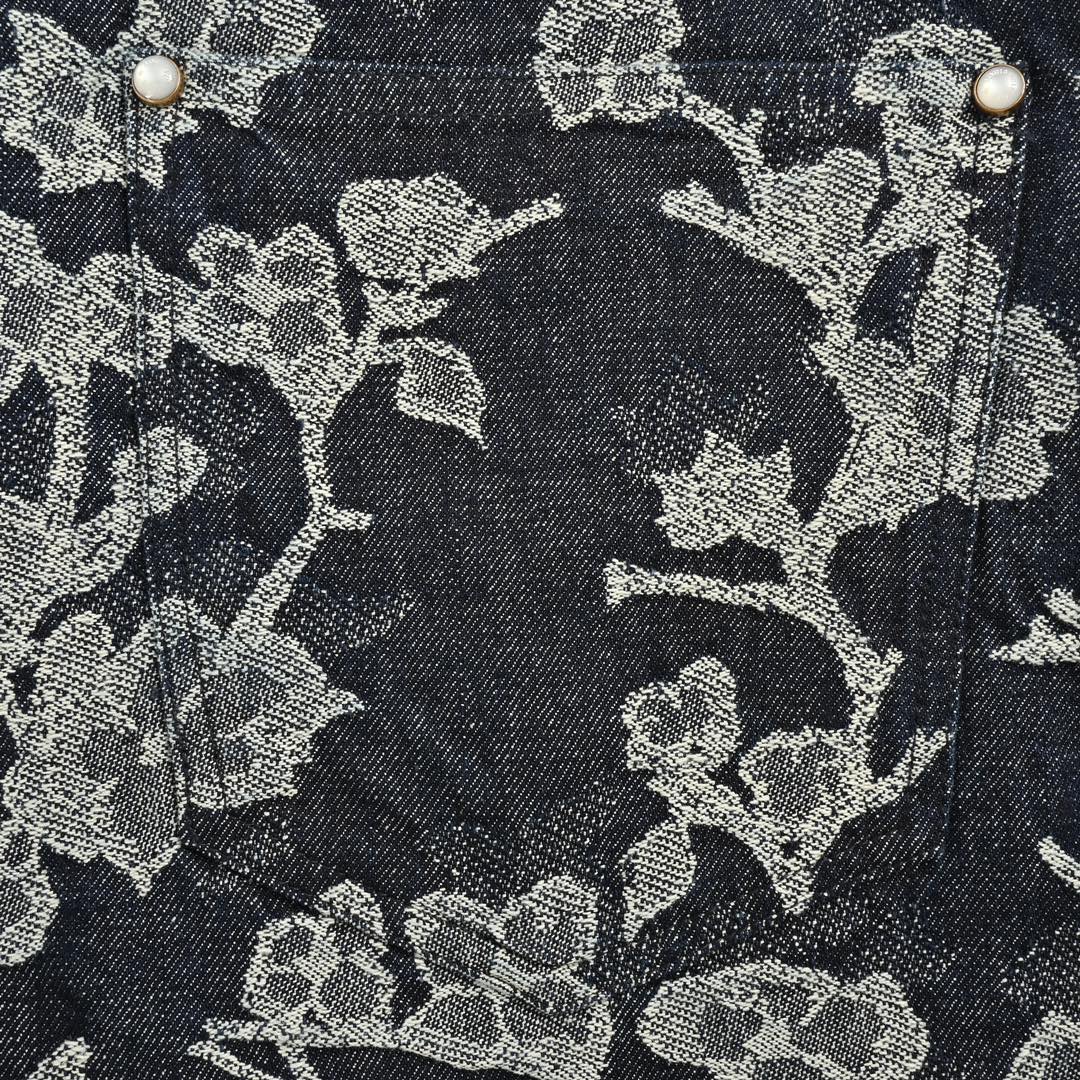 Louis Vuitton 24ss WAVES jacquard denim shorts