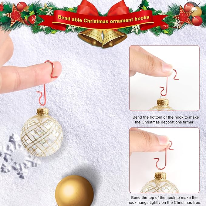 🌲Deluxe Christmas Ornament Hooks - Perfect for Christmas Tree Easter Decorations