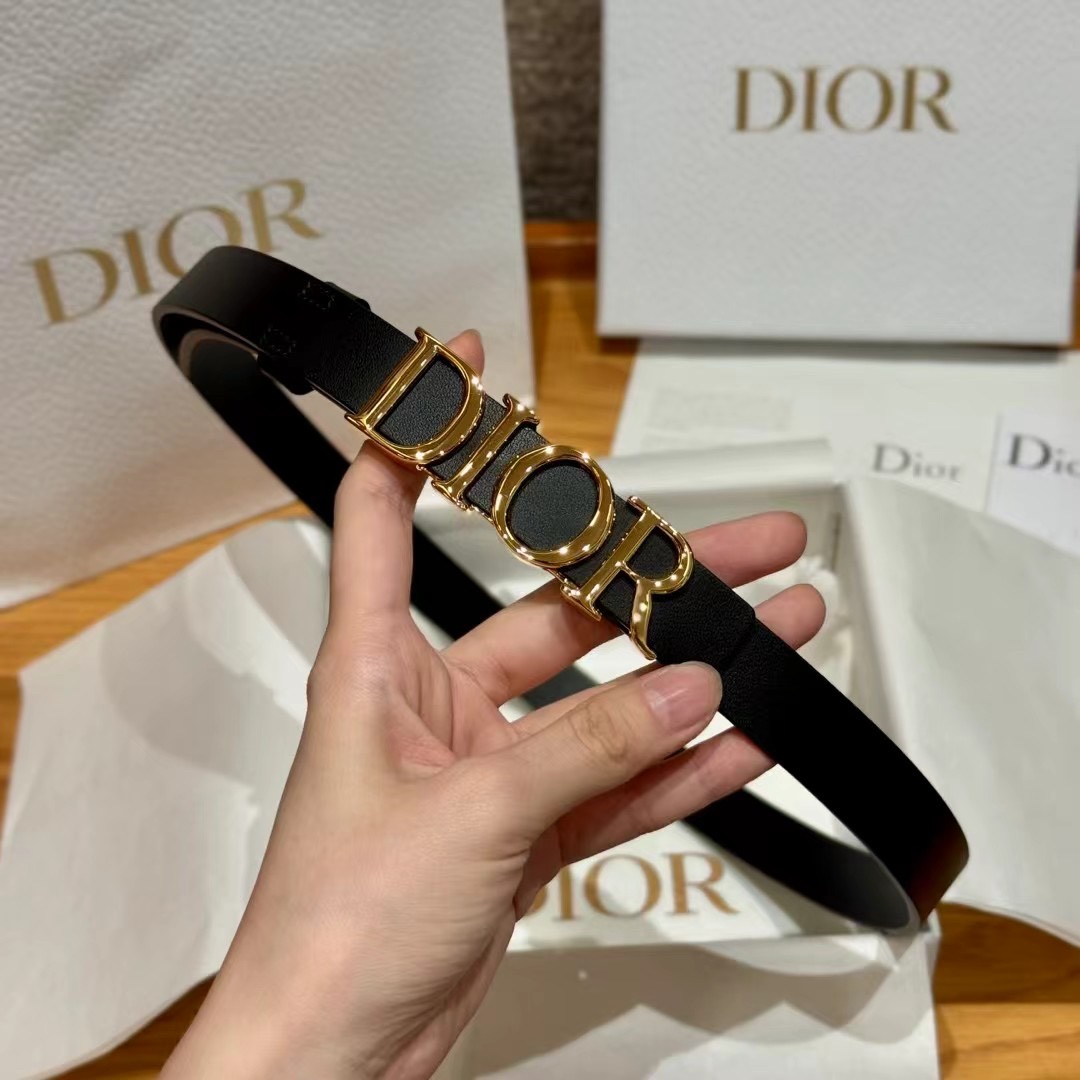 Dior Cowhide Women's Belt 2.0CM Width