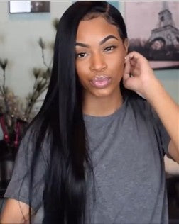 New Christmas special OFF Ponytail Bun Straight Wig Styles
