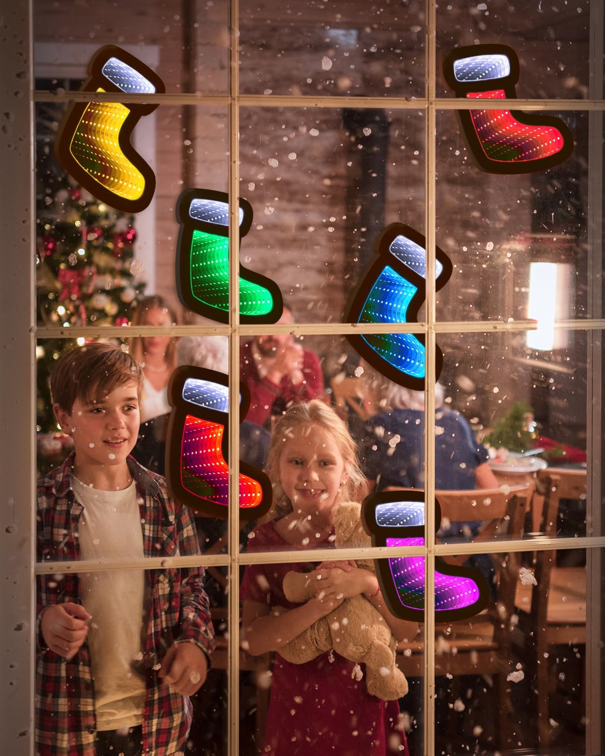 🔥2025 Christmas New Arrival🔥- Christmas 3D Infinity Mirror Light Tunnel Light