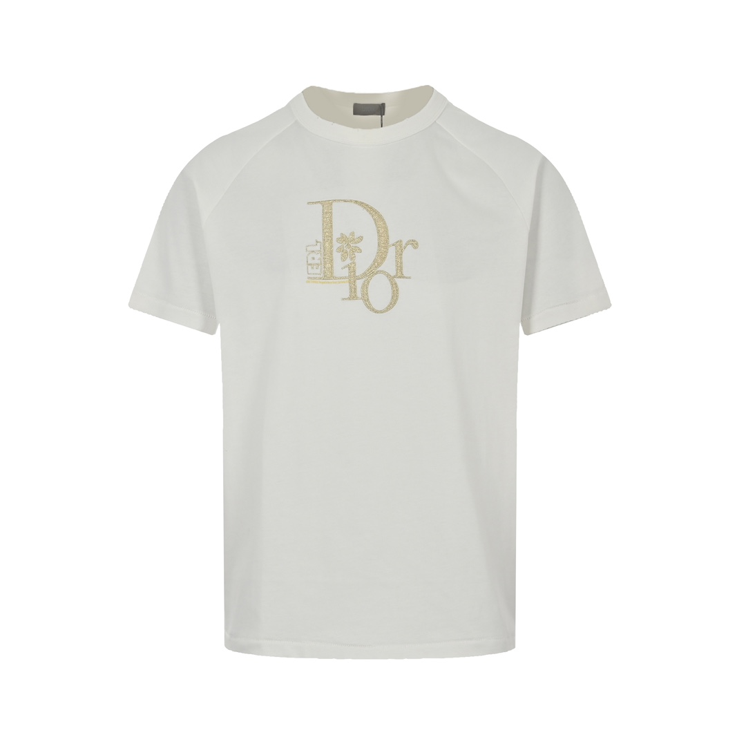Dior & ERL joint embroidered logo short sleeves