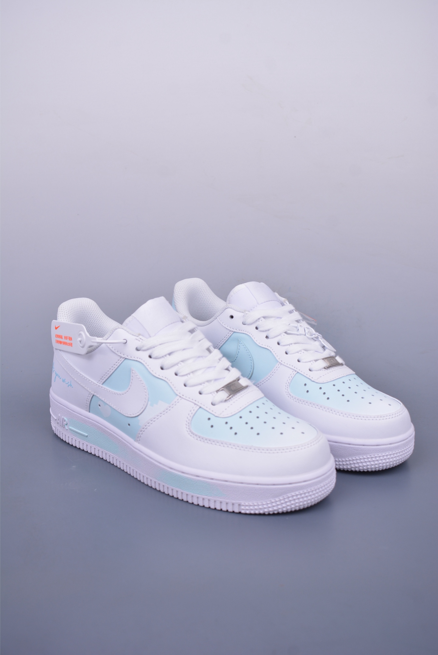 Nike Air Force 1 07 Low Sneakers White Cloud Blue CW2288-111