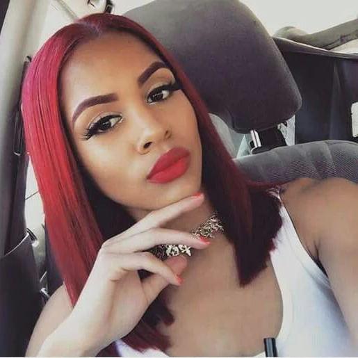 Luna Women Bob Wig Center Part Straight for African American