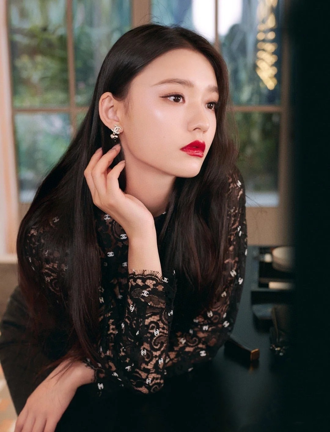 Chanel Camellia Earrings