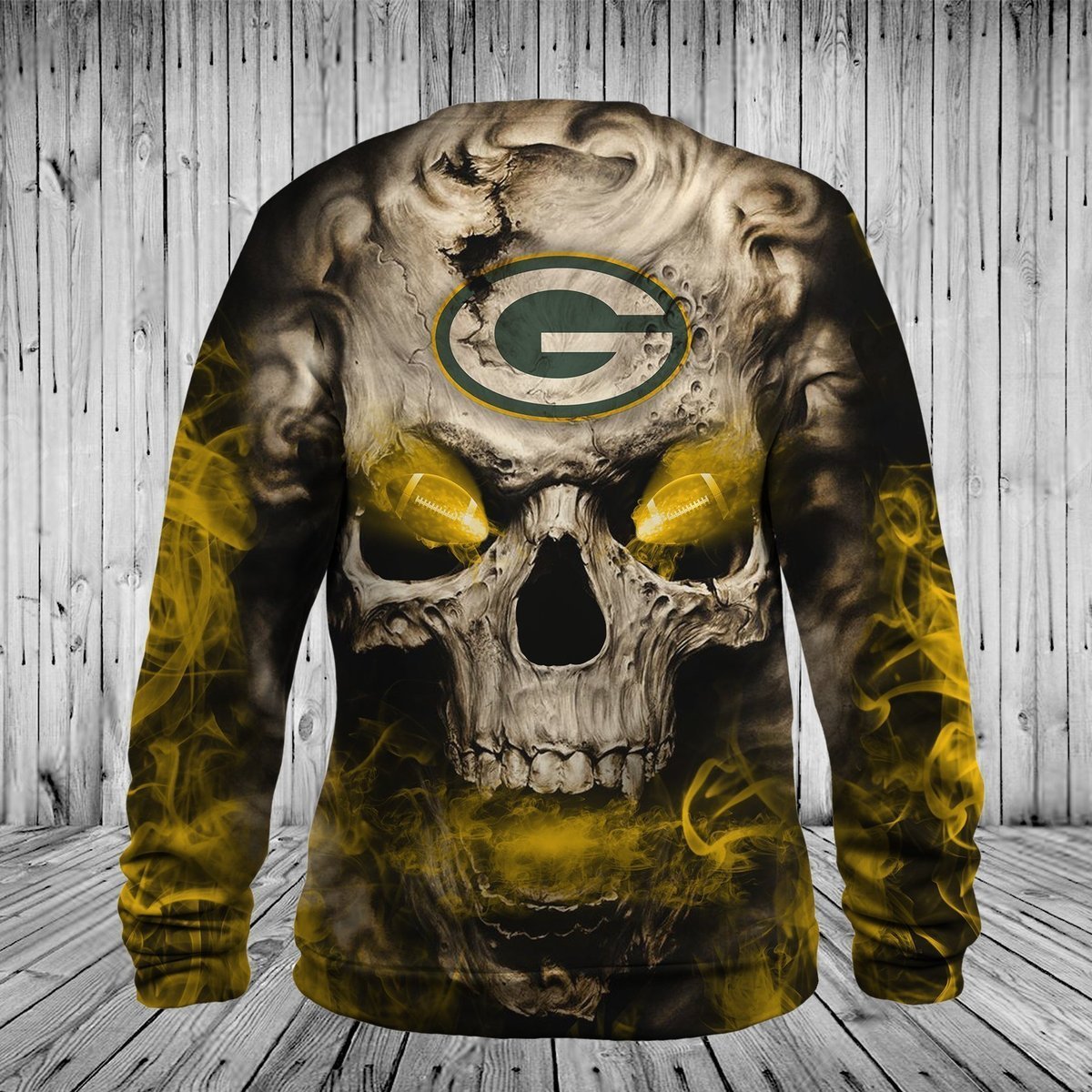 PACKERS 3D HOODIE SKULL26
