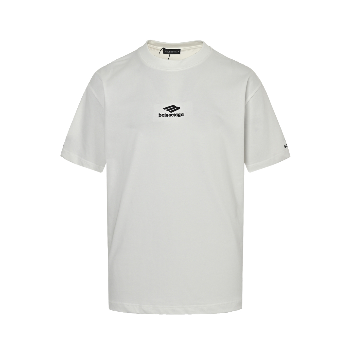 Balenciaga 25ss 3M small logo embroidered short sleeve