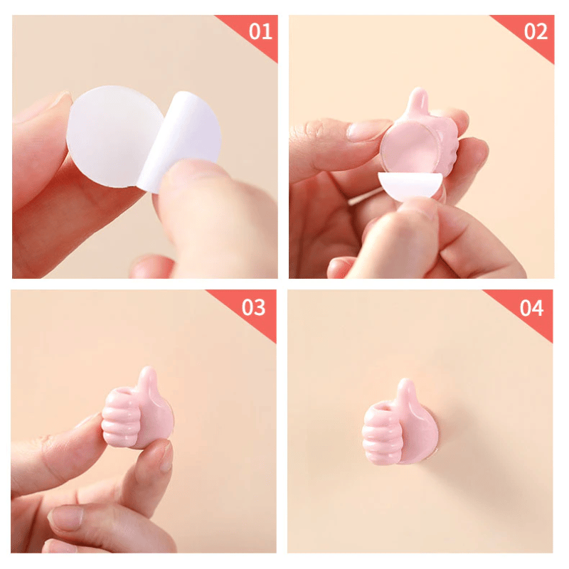 (🌲Early Christmas Sale- SAVE 49% OFF)Creative Thumbs Up Wall Hook(4PCS/SET)-BUY 4 SETS GET 2 SETS FREE
