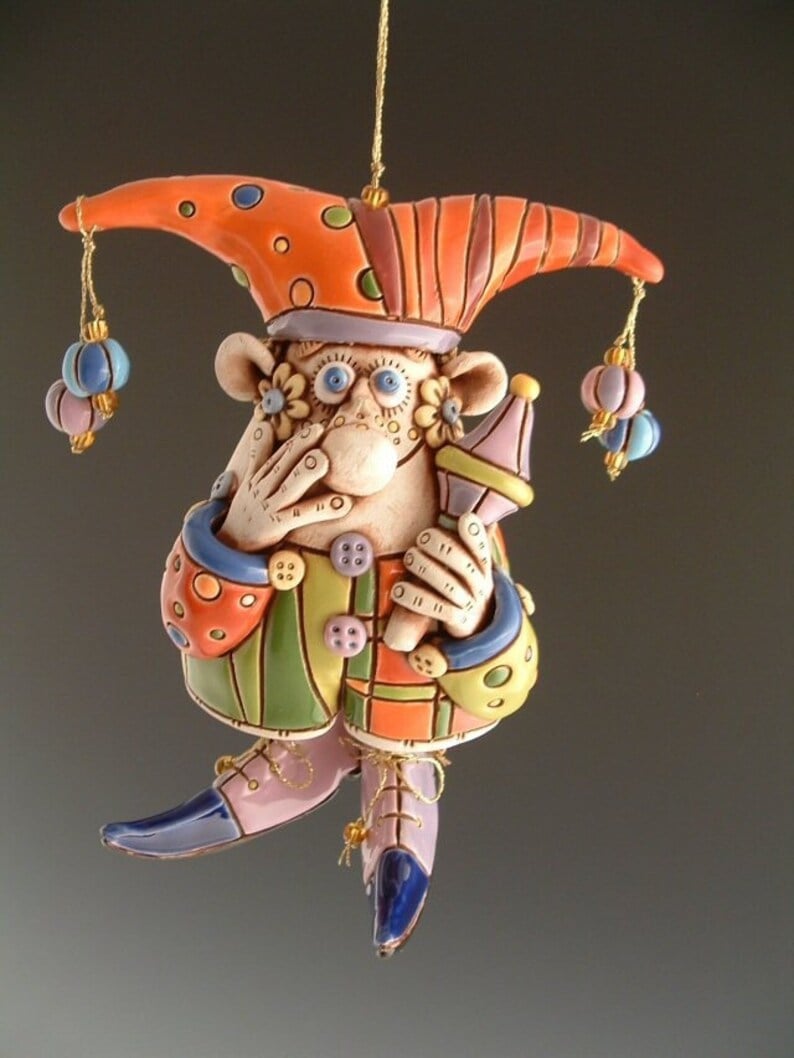 🔥Last Day 49% OFF 🌈Colorful Jester Bell Ornaments