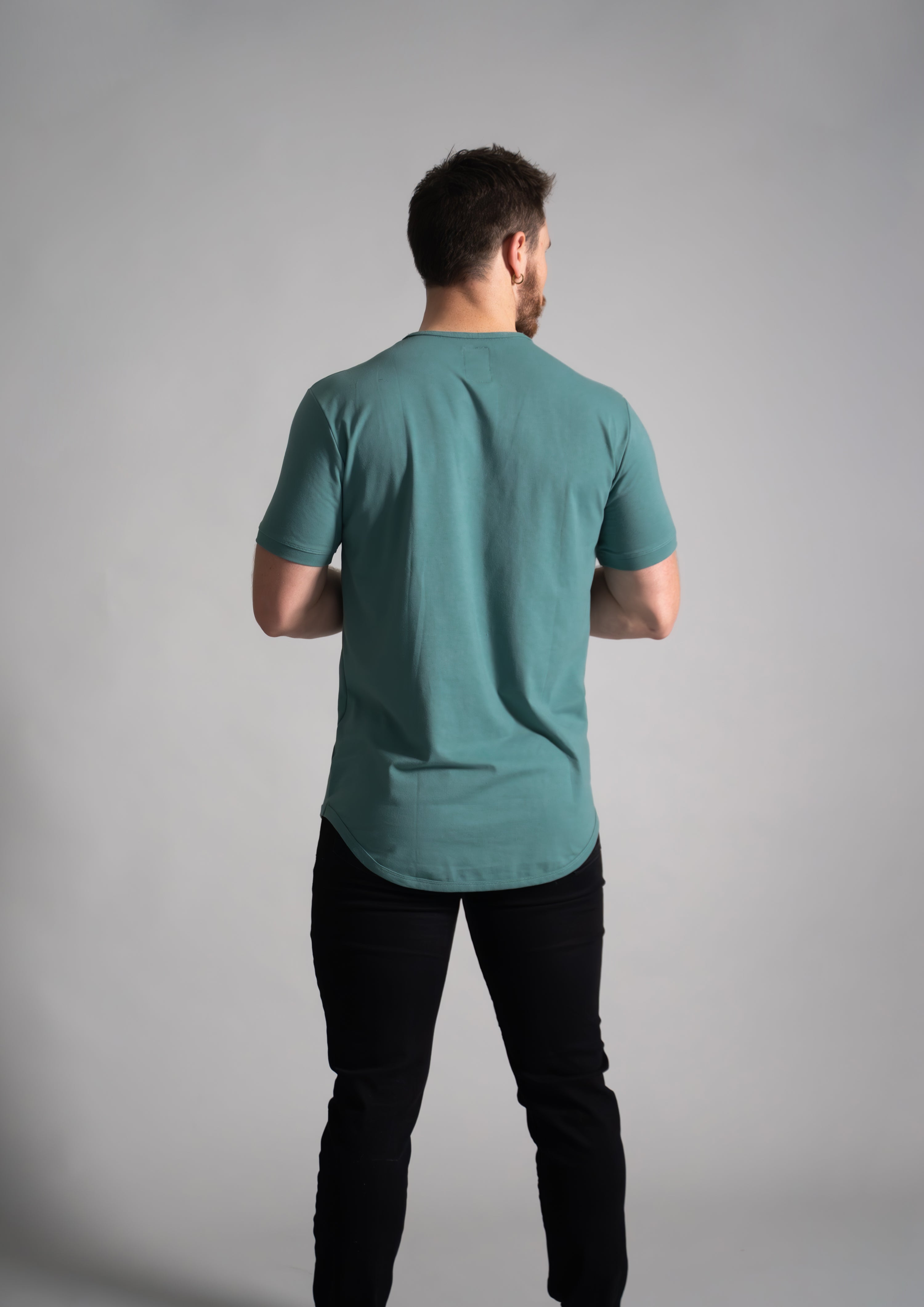 Henley Curved Hem