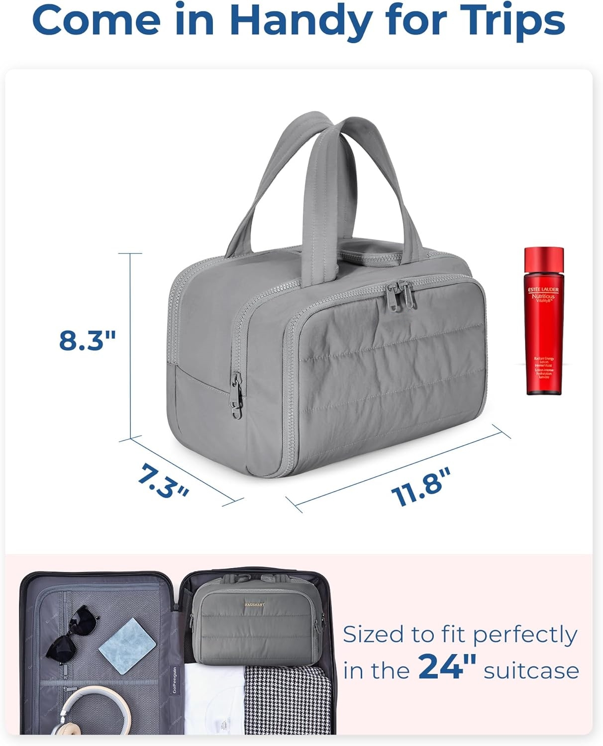 🔥On Sale🔥Lightweight Large Wide-open Travel Toiletry Bag